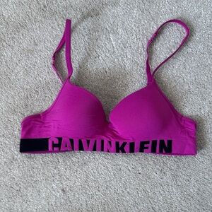 Calvin Klein Fuchsia Bra 34A